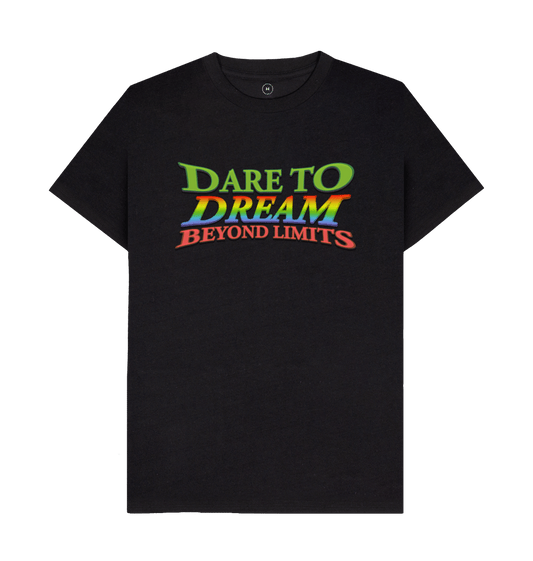 Black Pure Statement \"Dare To Dream Beyond Limits\" Remill Tee