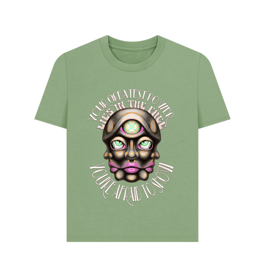 Sage \"Your True Face\" Feminine Tee