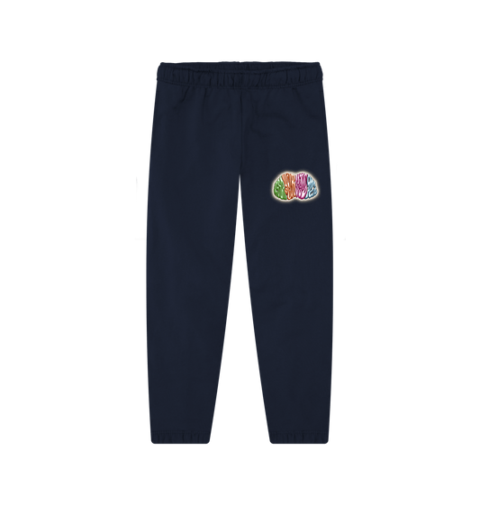 Navy \"Keep Your Mind Open\" Joggers