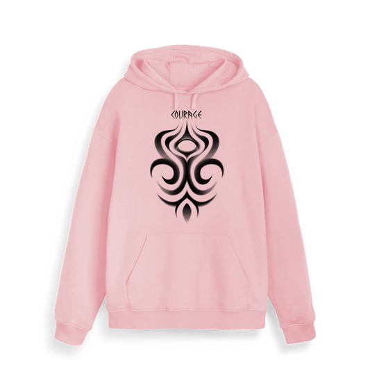 Cotton Pink \u201cCourage\u201d Vibrant Hoodie