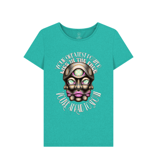 Seagrass Green \"Your True Face\" Feminine Remill Tee