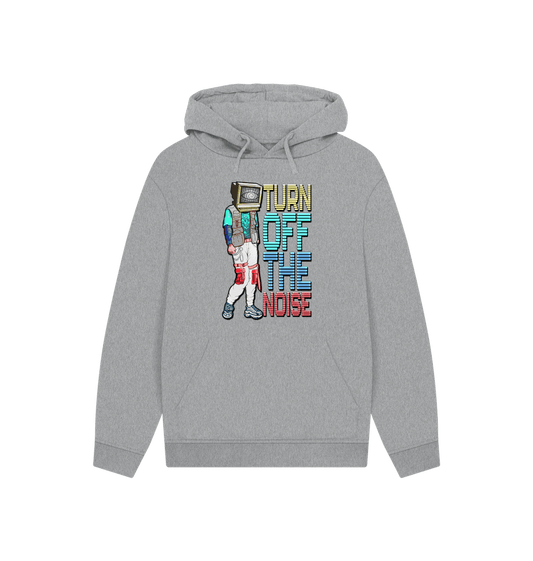 Athletic Grey \"Turn Off The Noise\" Comfy Hoodie