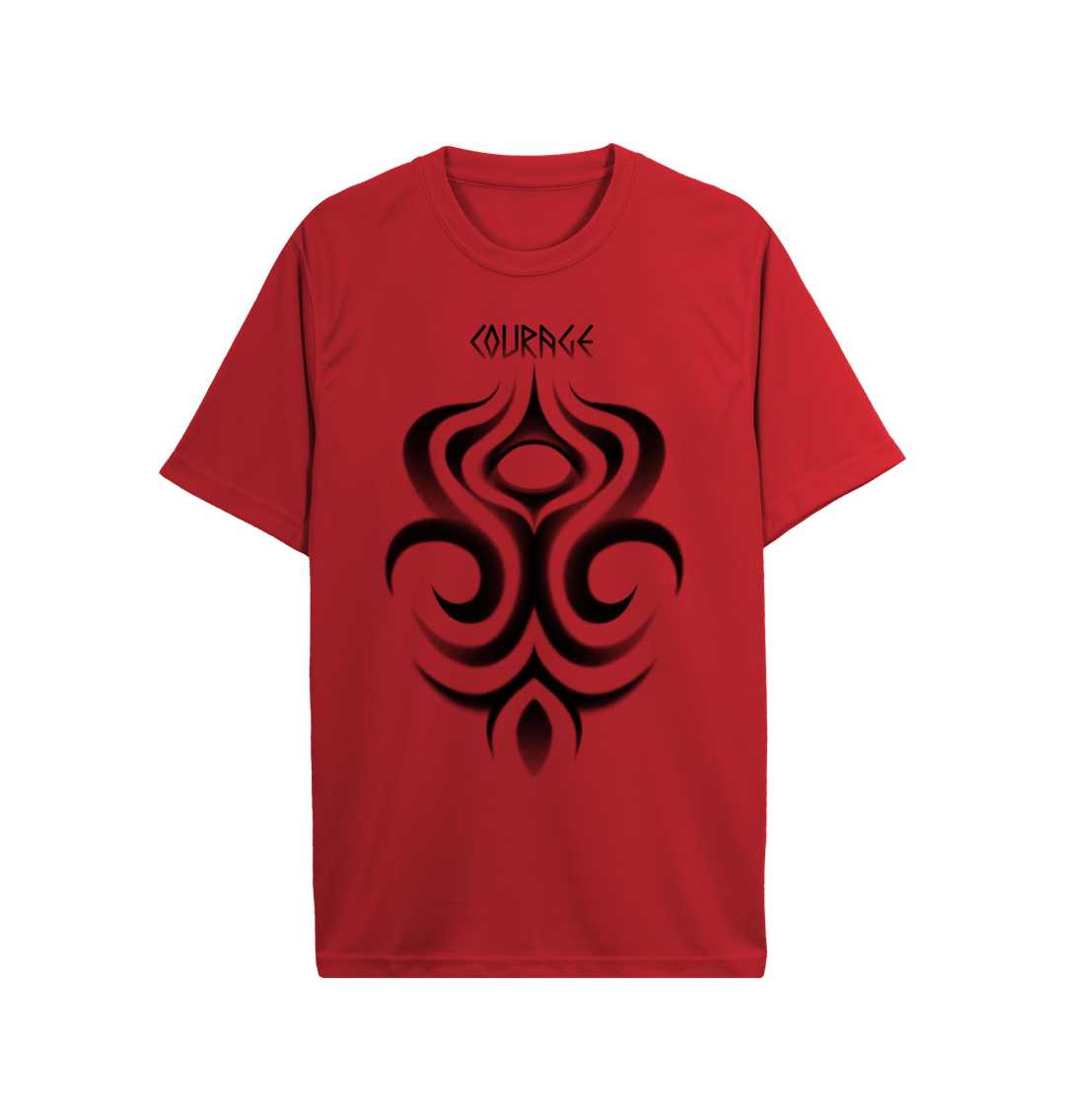 Fire Red \u201cCourage\u201d Dance Tee