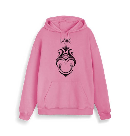 Bubble Pink \"Love\" Vibrant Hoodie