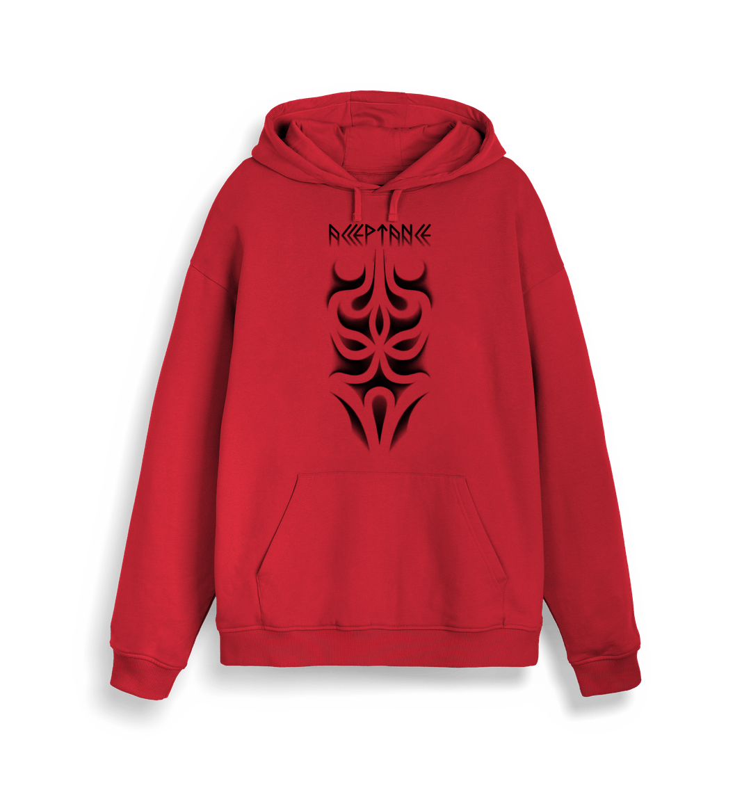 Red \u201cAcceptance\u201d Vibrant Hoodie