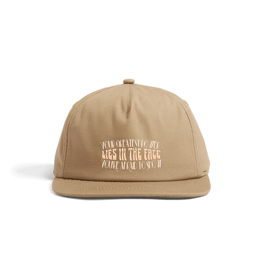 Desert Sand \"Your True Face\" Statement Cap