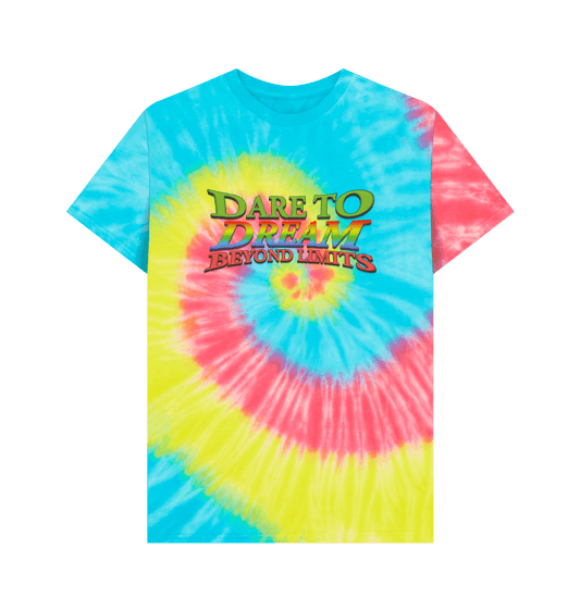 Tie Dye Pure Statement \"Dare To Dream Beyond Limits\" Regular Tee