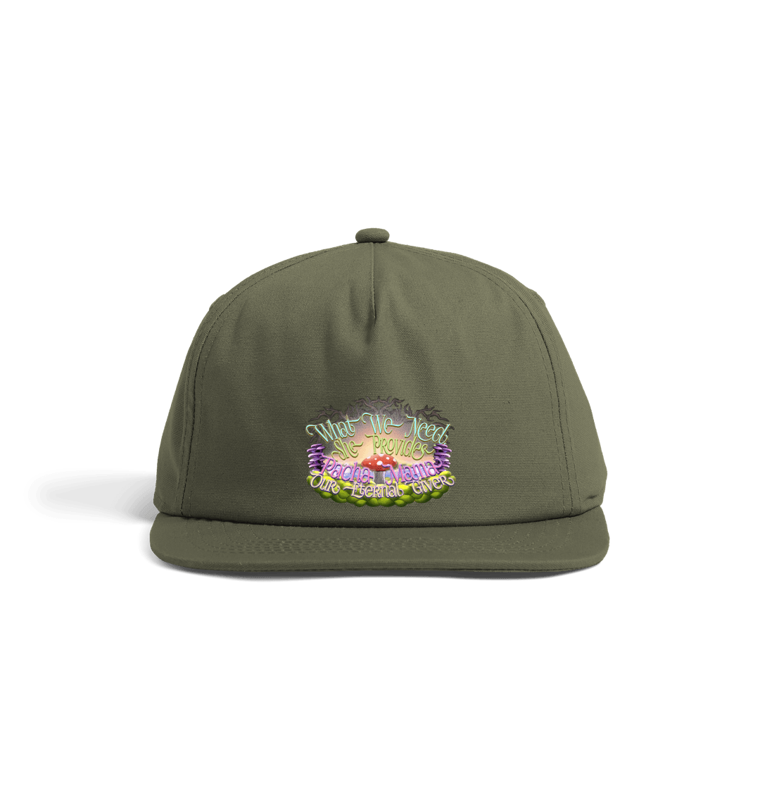 Olive Green \u201dPacha Mama\u201d Cap