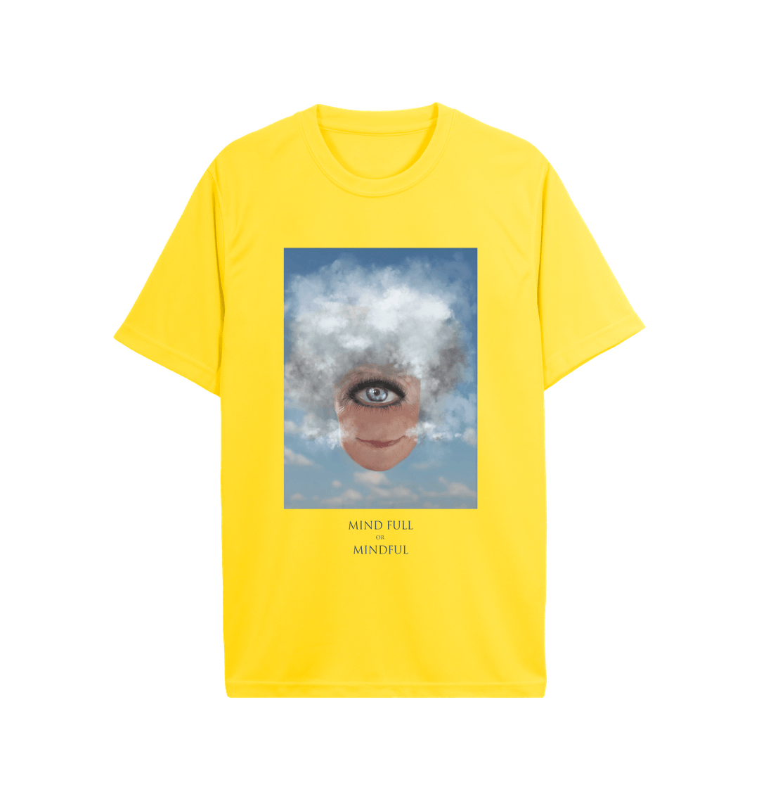 Sun Yellow Jenny Puronne \u201cMind Full or Mindfull\u201d Dance Tee