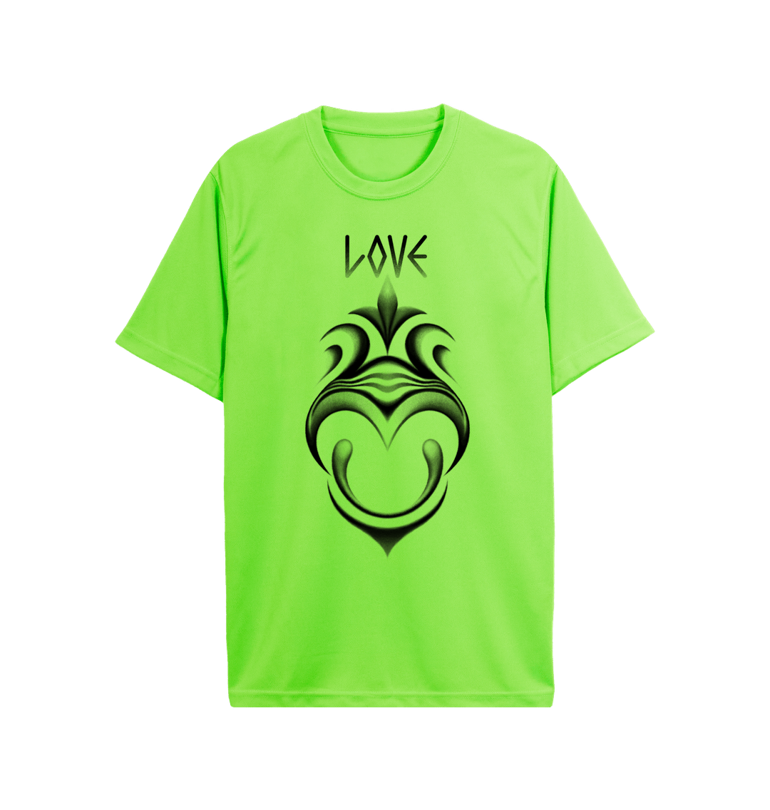 Electric Green \u201cLove\u201d Dance Tee