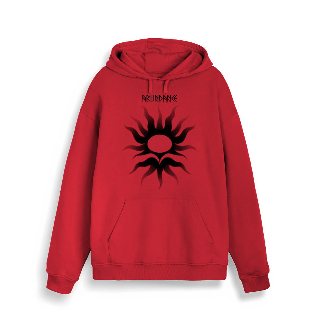 Red \u201cAbundance\u201d Vibrant Hoodie