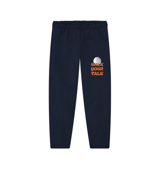 Navy \"Walk Your Talk\" Comfy Statement Joggers