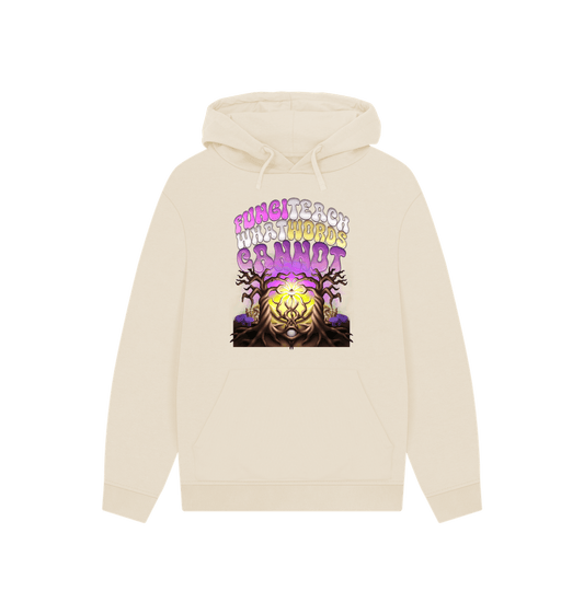 Oat \"Fungi Teach What Words Cannot\" Comfy Hoodie