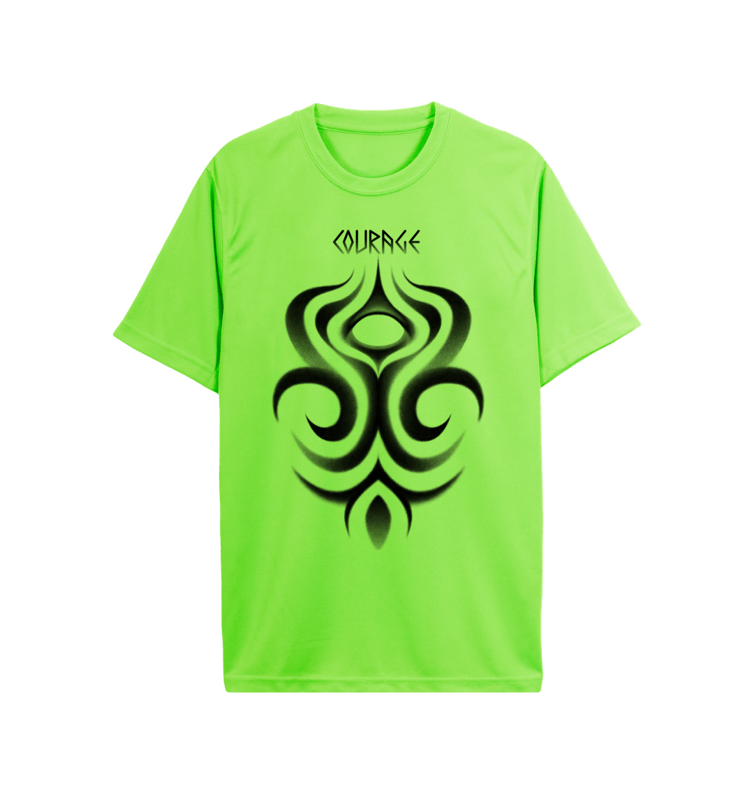 Electric Green \u201cCourage\u201d Dance Tee