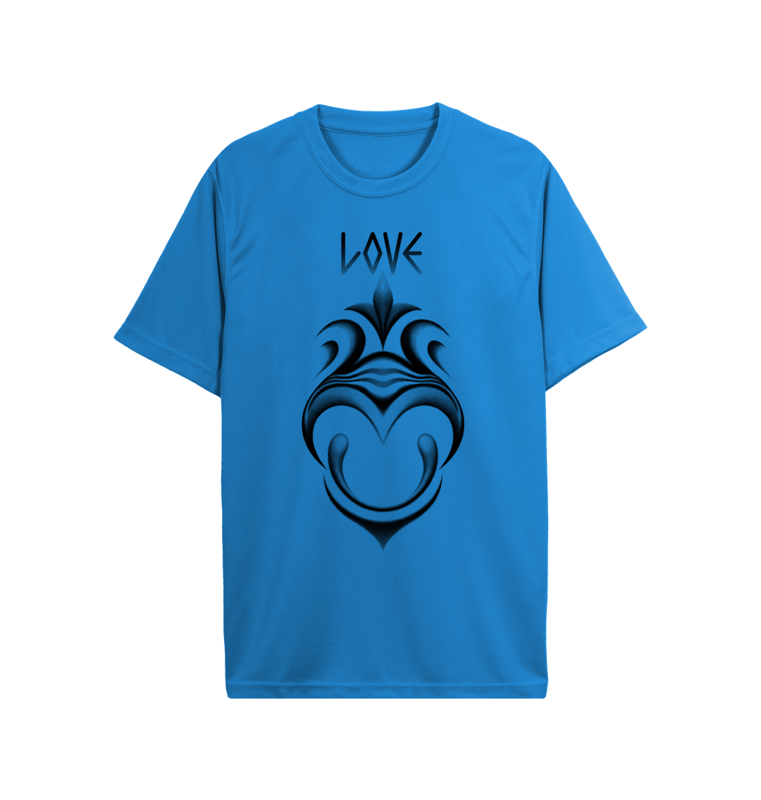 Sapphire Blue \u201cLove\u201d Dance Tee