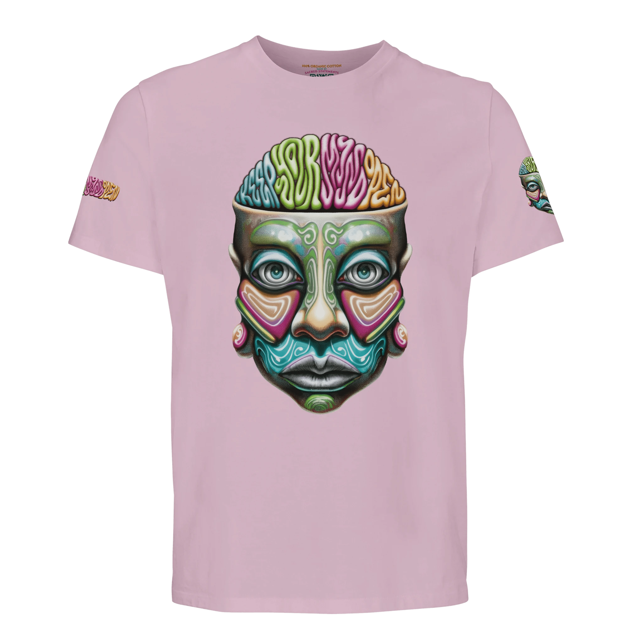 Keep Your Mind Open - Organic Unisex T-shirt - Sacred Statements Keep Your Mind Open - Organic Unisex T-shirt | High - quality spiritual apparel by Sacred Statements Keep Your Mind Open - Organic Unisex T-shirt Print Material – Sacred Statements