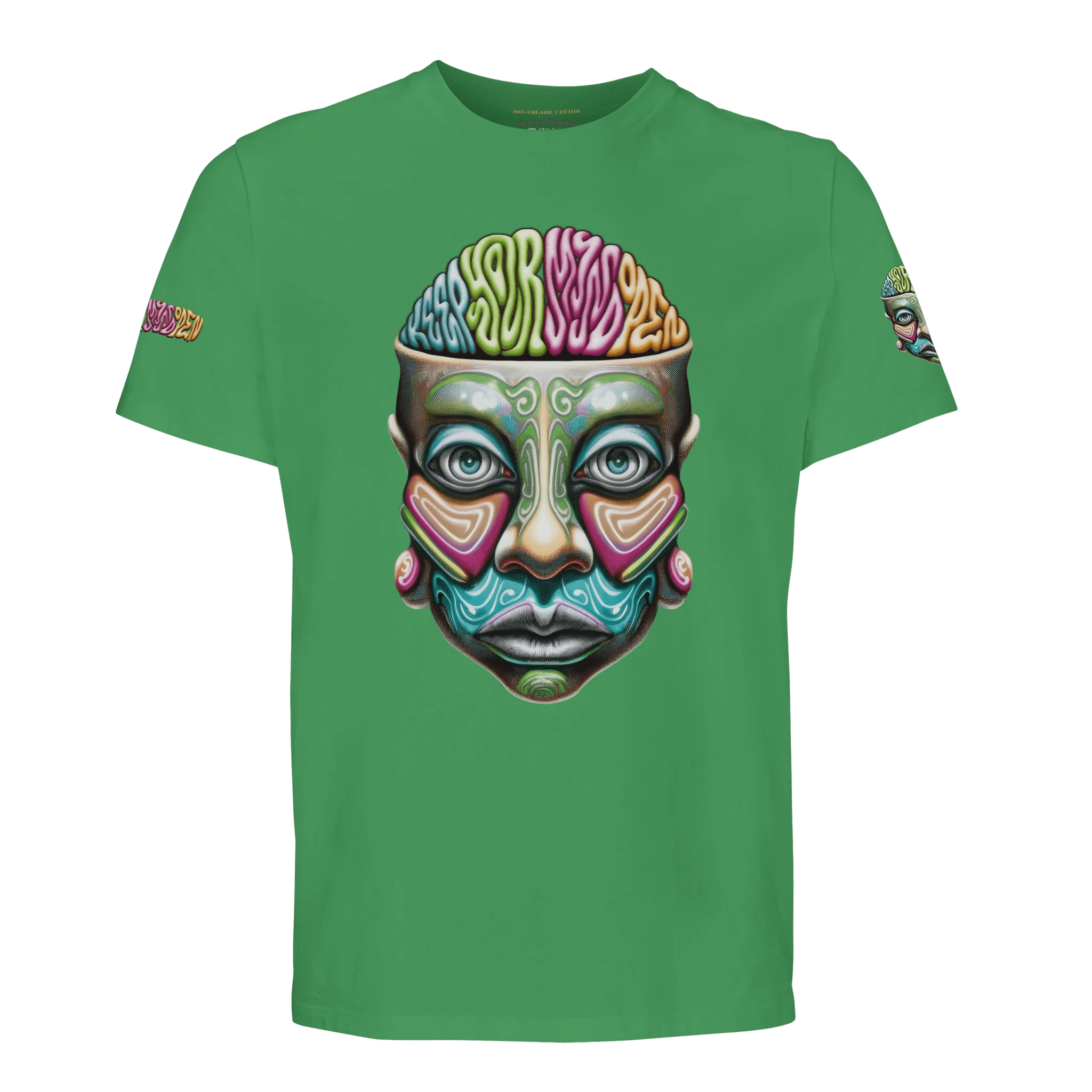 Keep Your Mind Open - Organic Unisex T-shirt - Sacred Statements Keep Your Mind Open - Organic Unisex T-shirt | High - quality spiritual apparel by Sacred Statements Keep Your Mind Open - Organic Unisex T-shirt Print Material – Sacred Statements